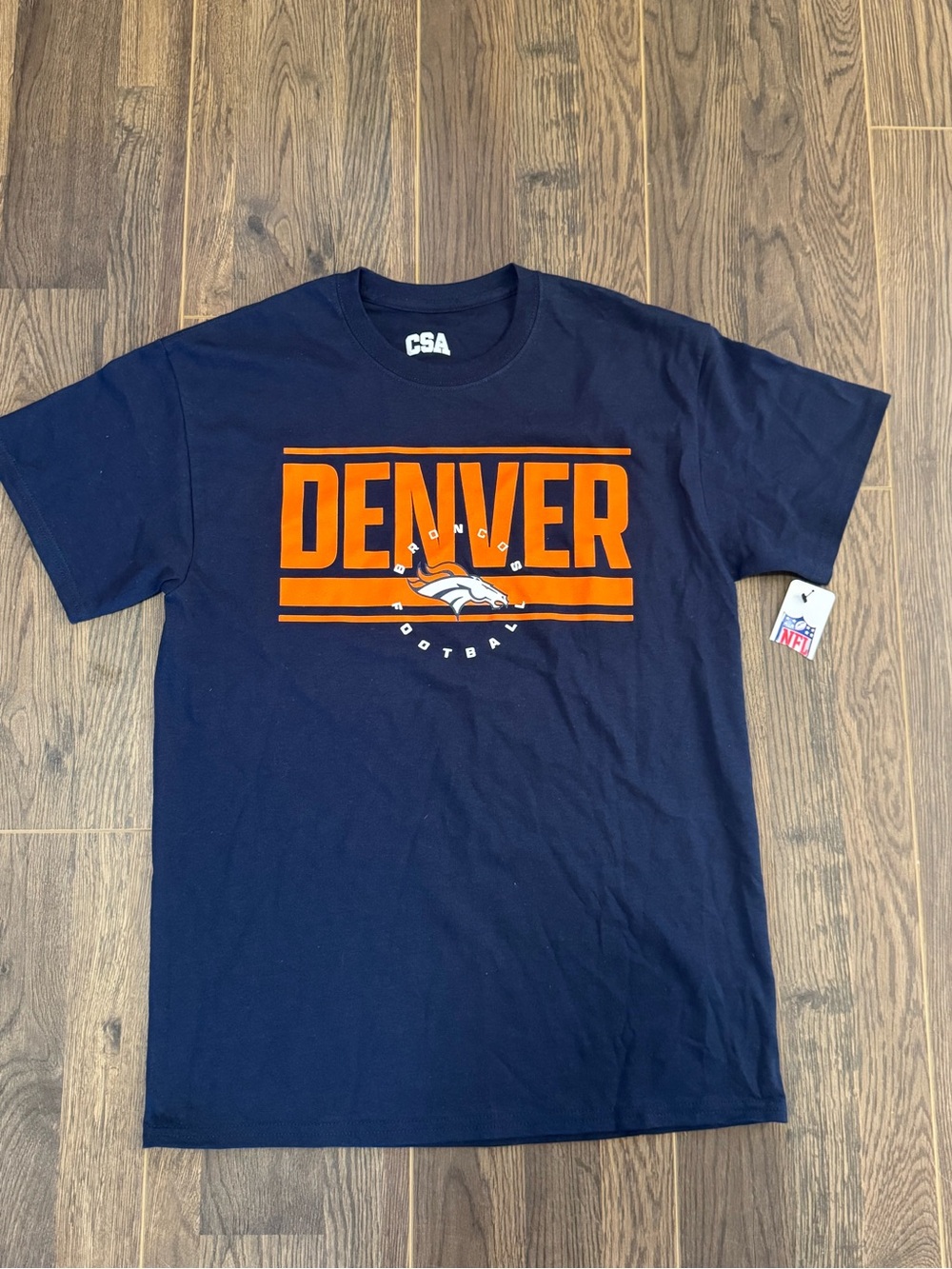 Brand New Denver Broncos Navy CSA Short-Sleeve Graphic T-Shirt